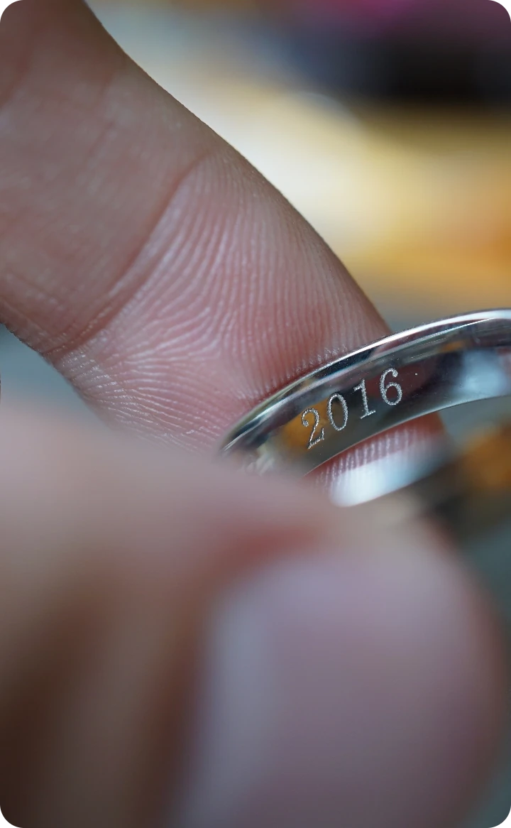 Personalização de joias